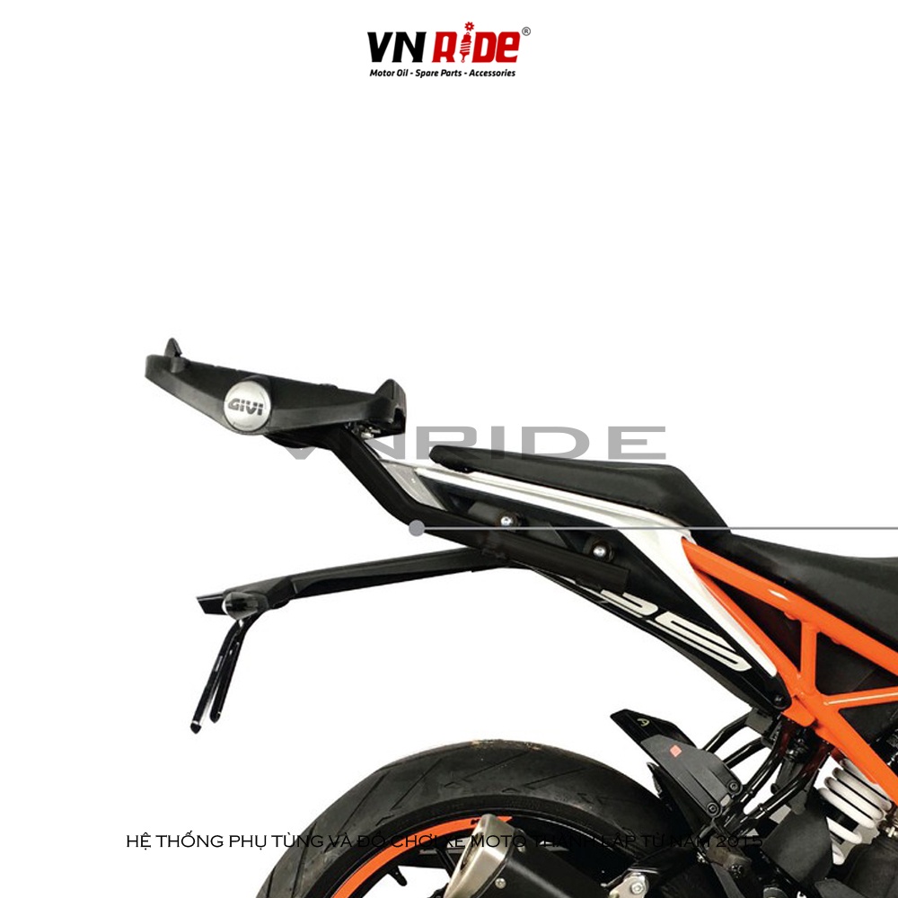 BAGA SAU GIVI KTM DUKE 200-250-390 ĐỜI 2018+ SRV-DUKE250/390(18) + ĐẾ THÙNG M5M