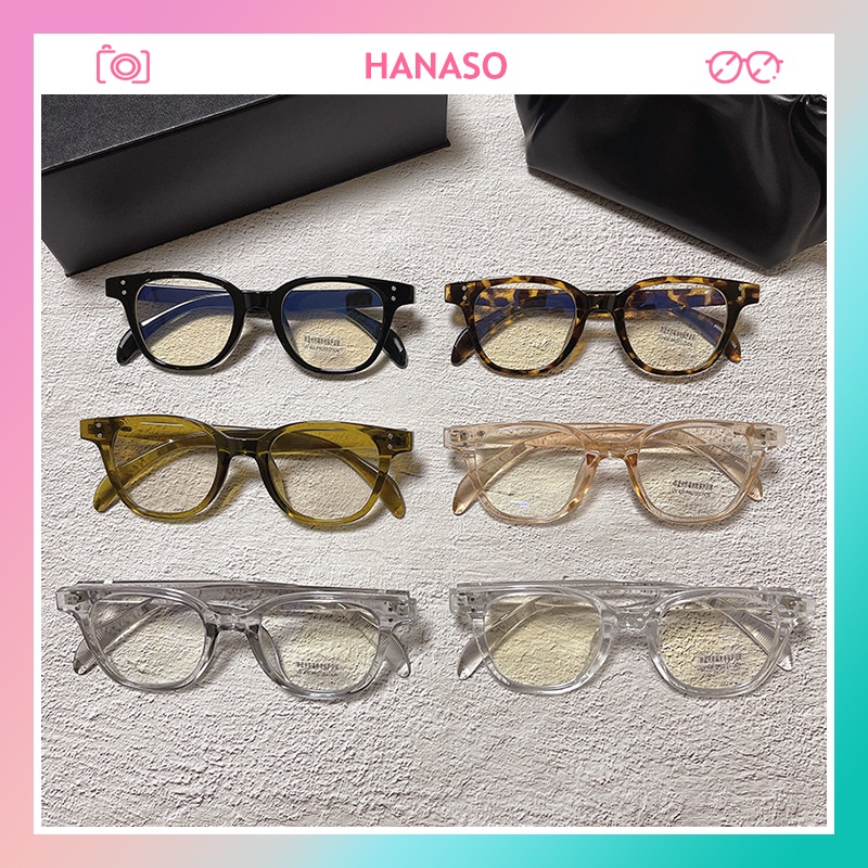Gọng kính cận nữ nam phong cách Ulzzang chống UV400 xinh xắn thời trang mẫu mới nhất 2022 thay được tròng cận đẹp 102