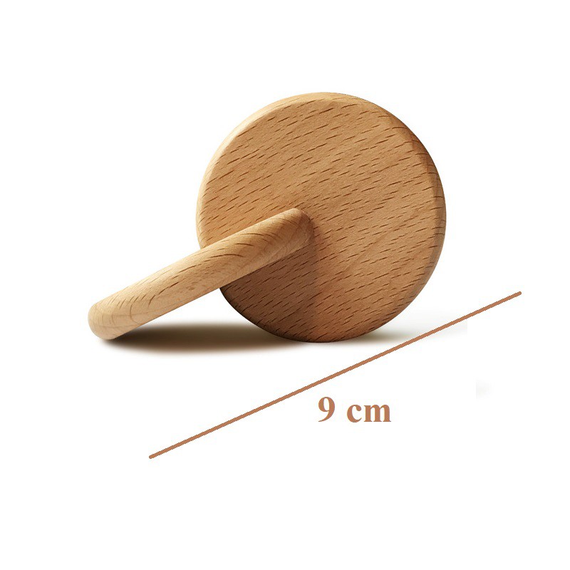 💖Giảm 10%💖  - Đồ Chơi Gỗ - Lục Lạc Xúc Xắc 2 Dĩa Gỗ Lồng Ghép
