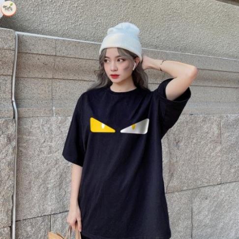 Áo thun Unisex fendi mẫu 2022, Áo phông dáng rộng tay lỡ, Form oversize Nam nữ, Cotton 100% siêu thoáng mát