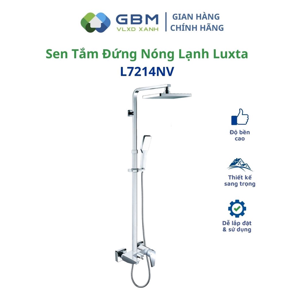 [Mã BMBAU300 giảm 10% đơn 499K] Sen Tắm Đứng Nóng Lạnh Luxta L7214NV -VLXD XANH