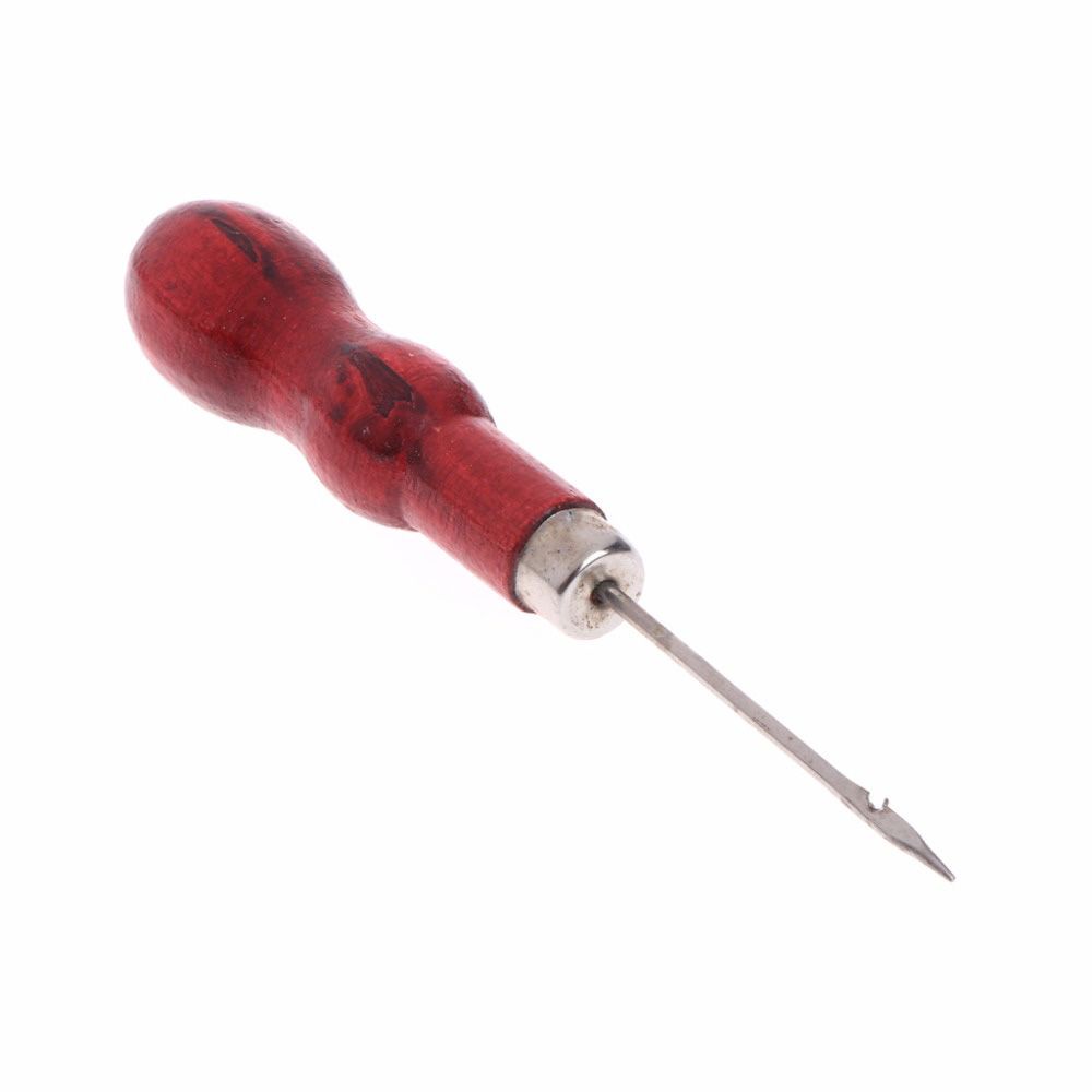 1 Kim Đục Lỗ Tay Cầm Gỗ Dùng Để May Giày Da Diy