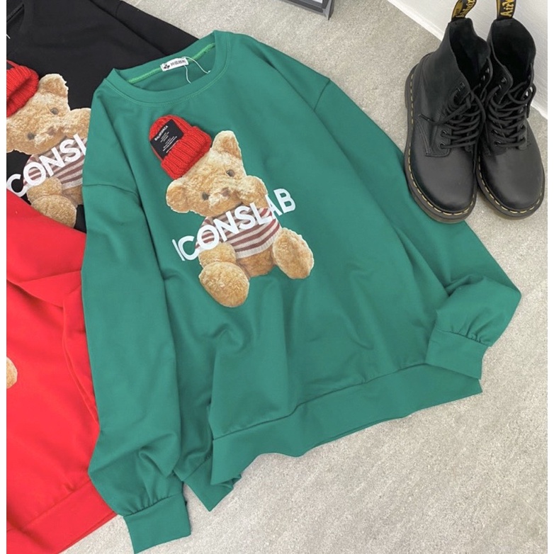 Áo sweater gấu 3 màu