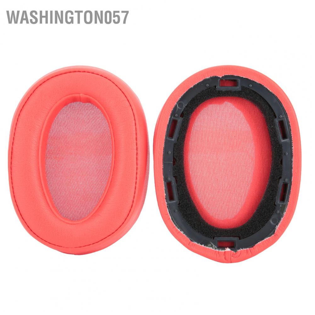 Washington057 Replacement Ear Pads Cover Headset Cushion for Sony MDR-100ABN WH-H900N  Headphone Red