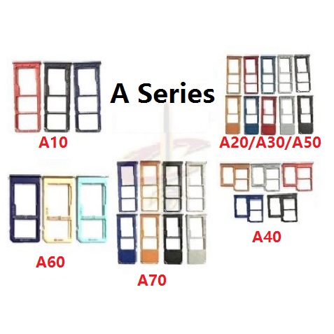 Khay Đựng Sim Điện Thoại Cho Samsung Galaxy A10 A20 A30 A50 A40 A60 A70 Giá Đỡ