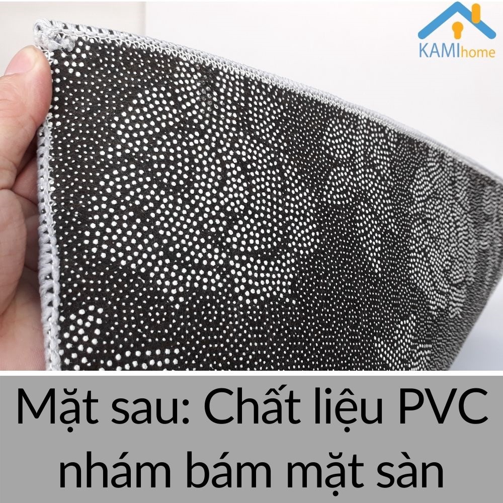 Thảm lau chân 3D có lớp chống trượt trải sàn nhiều mẫu Chữ nhật 58*40cm mã 27004b