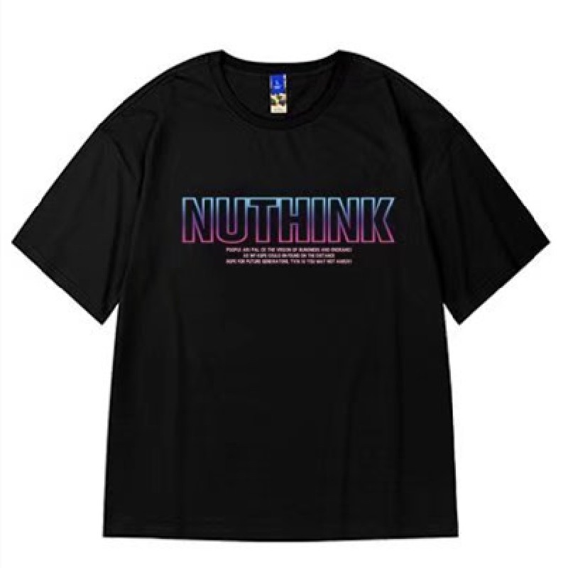 Áo Thun Tay Ngắn Cổ Tròn In Chữ Thời Trang Unisex Size M-8XL