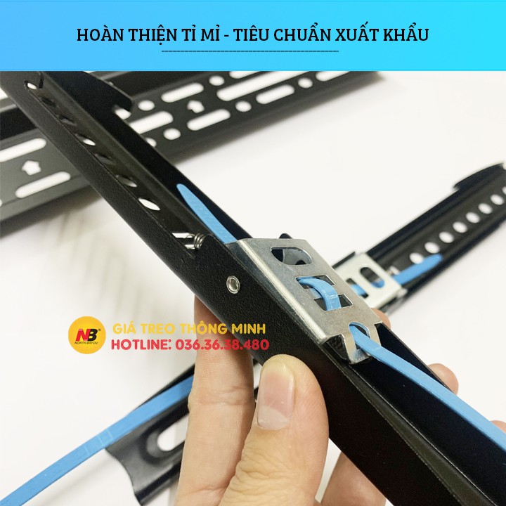 Giá treo tivi, Kệ treo tivi, Khung treo tivi thẳng tường A2F 32 - 43 - 55 Inch - Siêu Mỏng chỉ 2.9 CM - Hàng Xuất Khẩu