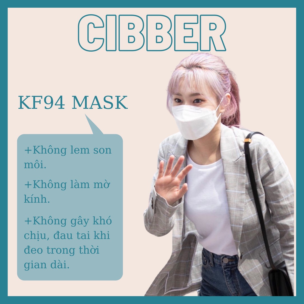 Hộp Khẩu Trang KF94 Mask - (Hộp 10 chiếc), Kháng Khuẩn, Chống Bụi Mịn PM 2.5