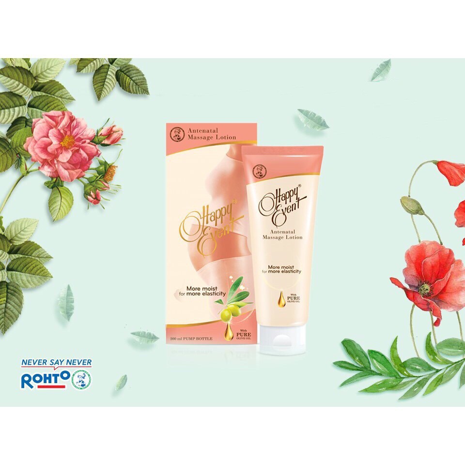 Sữa Chống Rạn Da Happy Event Với Tinh Dầu Oliu Nguyên Chất, (Tub 100ml)