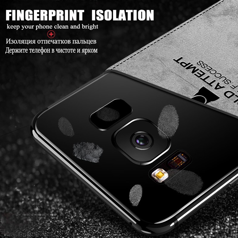 Ốp điện thoại da trang trí hình đầu nai cho Samsung Galaxy S7 Edge S8 S9 Plus Note 8 Note 9 | BigBuy360 - bigbuy360.vn