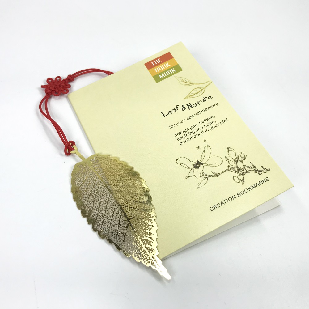 Bookmark kim loại thương hiệu Pingbooks kích thước 80x60x02 mm