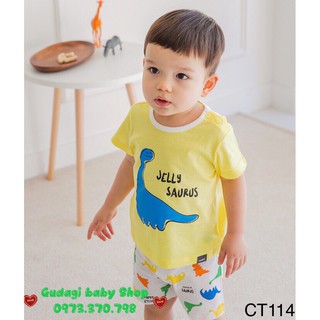 BỘ QUẦN ÁO NGẮN TAY TRẺ EM HÃNG CORDI-I HÀN QUỐC, MẪU JELLY SAURUS CT114