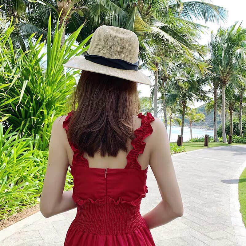 Đầm maxi đỏ chất mềm mịn cho chị em | BigBuy360 - bigbuy360.vn