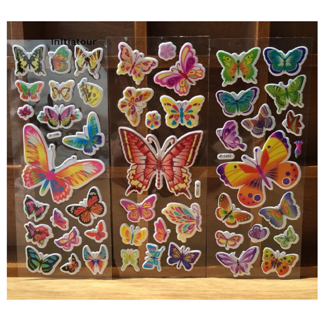 Bộ 10 Sticker Hoạt Hình 3D Cổ Điển Dùng Làm Quà Tặng