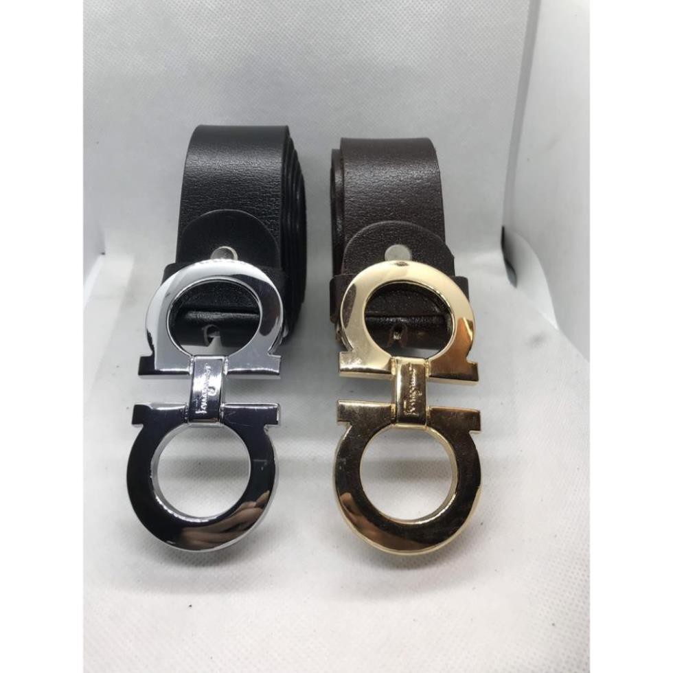 Thắt Lưng, Dây Nịt Nam Mặt Khóa 2 Chữ a,Dây da Bò Nguyen Miếng, Siêu Bền Phong Cách Đơn giản,Thời trang