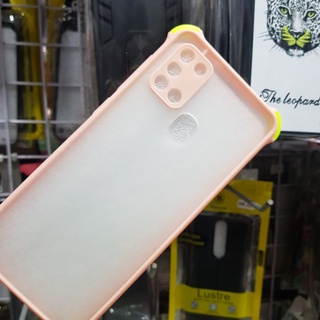 Samsung Galaxy A21S ỐP lưng điện thoại trong nhám viền màu đa sắc khác nhau chống sốc chất lượng tốt