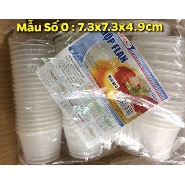 Combo 25c Hũ Flan số 0 Đựng Slime , làm Bánh Flan
