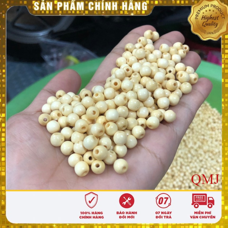 HẠT DÂU TẰM 6LY - DÂU TRẮNG 100 GRAM - Trang sức QMJ cam kết Bạc Chuẩn, sáng đẹp, chất lượng