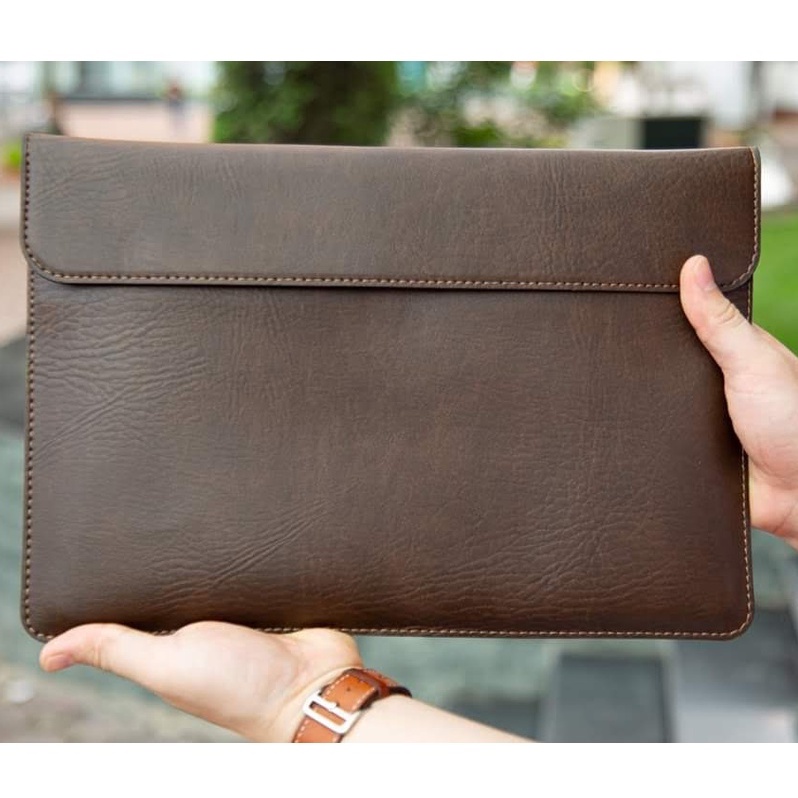 Bao Da Macbook Laptop Surface Chống Sốc Chống Thấm Kháng Nước Túi Da Thời Trang 13,3; 14 ;15.6 inch