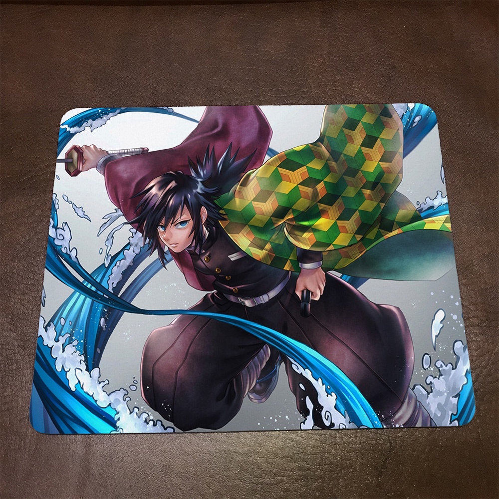 Lót chuột máy tính Anime Demon Slayer Kimetsu no Yaiba 1 Mousepad cao su êm ái. Nhận in theo yêu cầu