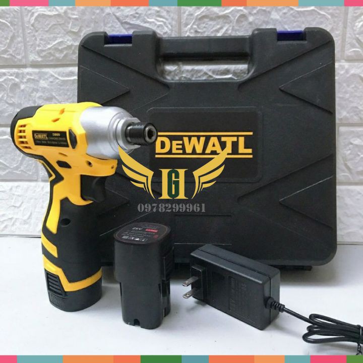 MÁY CHUYÊN VÍT PIN DEWALT 26V CÓ BUA PIN 4 CELL CÓ BÚA