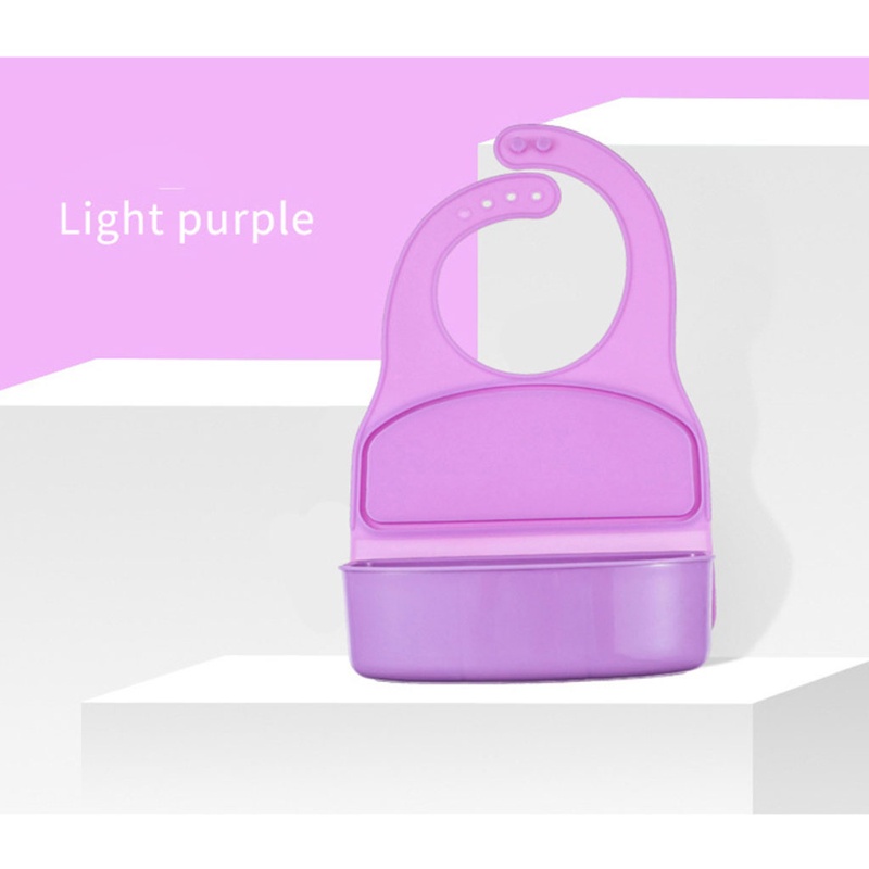 Yếm Ăn Bằng Silicone Kèm Túi Đựng Dành Cho Trẻ Em