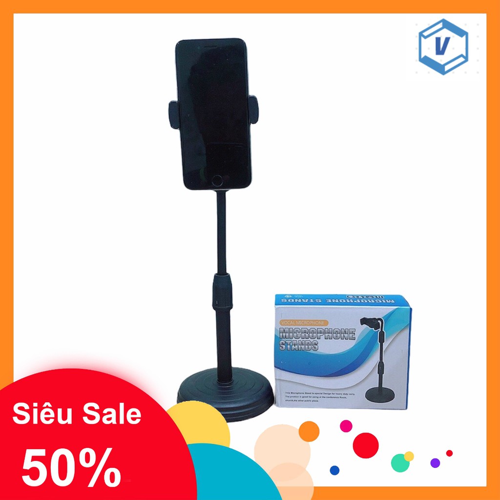 Giá đỡ điện thoại chân đế điện thoại livestream xem video ,Xoay 360 Độ, Quay Phim Ghi Hình Đa Dụng [FULL BOX]