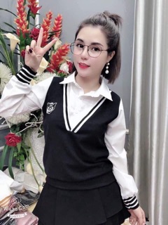 Áo phối sơ mi siêu hót - kèm ảnh thật
