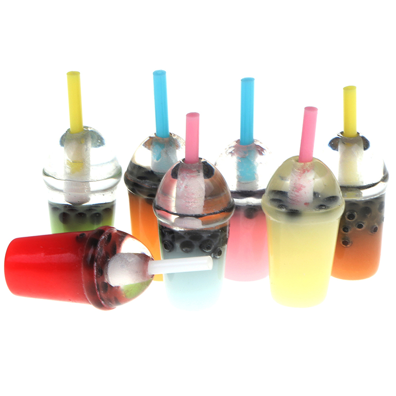 Set 5 Ly Trà Sữa Tỉ Lệ 1: 12 Trang Trí Nhà Búp Bê