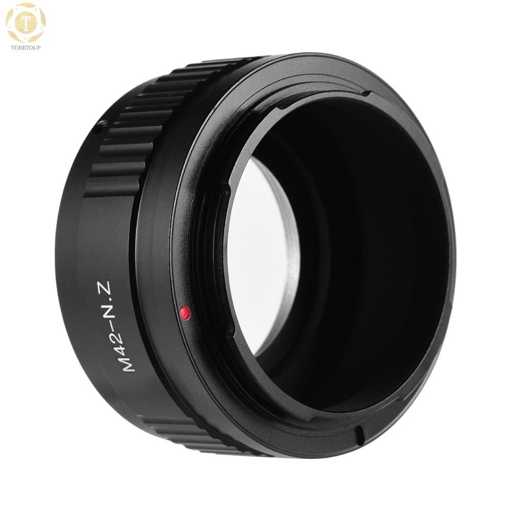 Ngàm Chuyển Đổi Ống Kính 12 Giờ Bằng Hợp Kim Nhôm Độ Chính Xác Cao Cho M42-Mount Nikon Z6 Z7 Z-Mount M42-Nikz