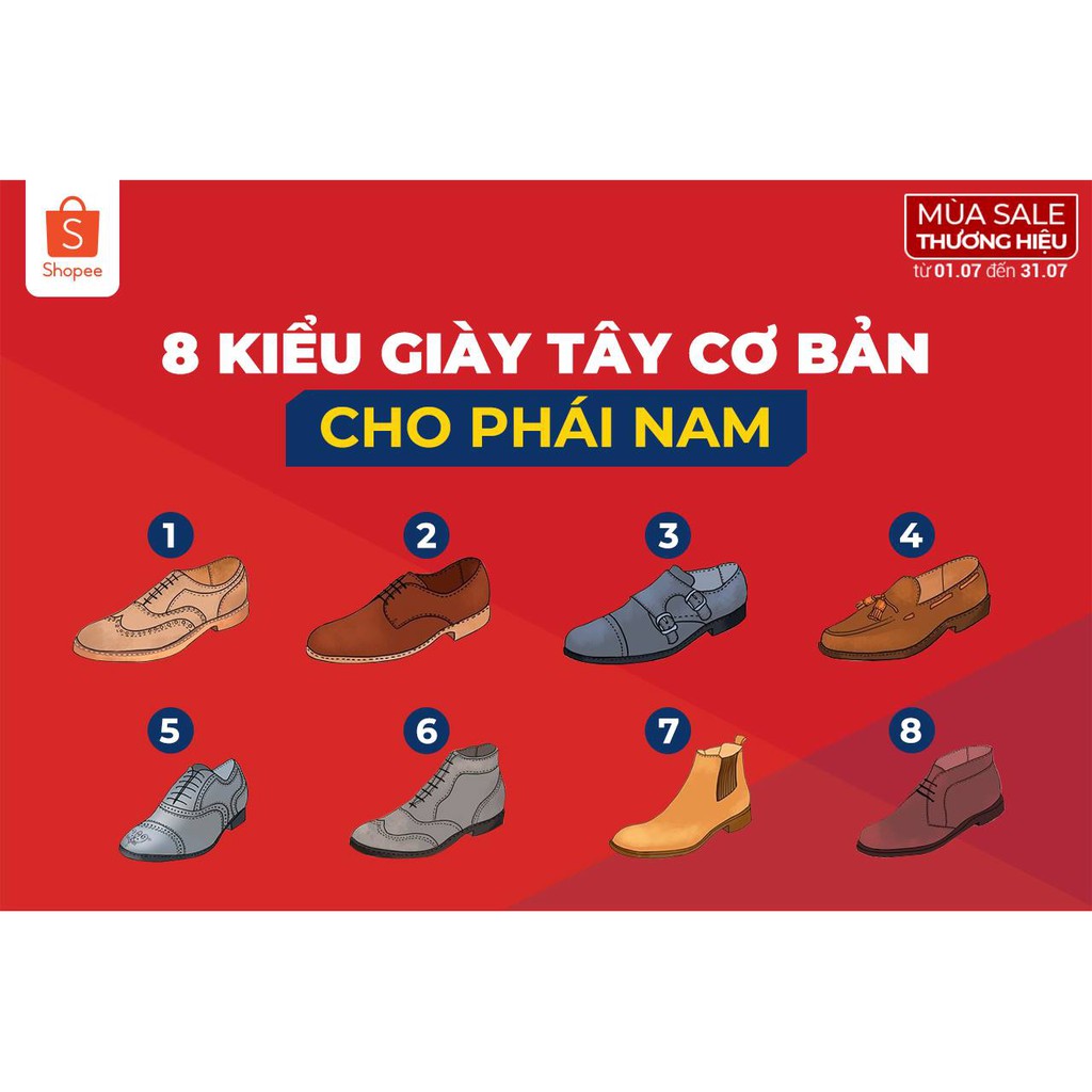 8 KIỂU GIÀY TÂY CƠ BẢN CHO PHÁI NAM 👞💪