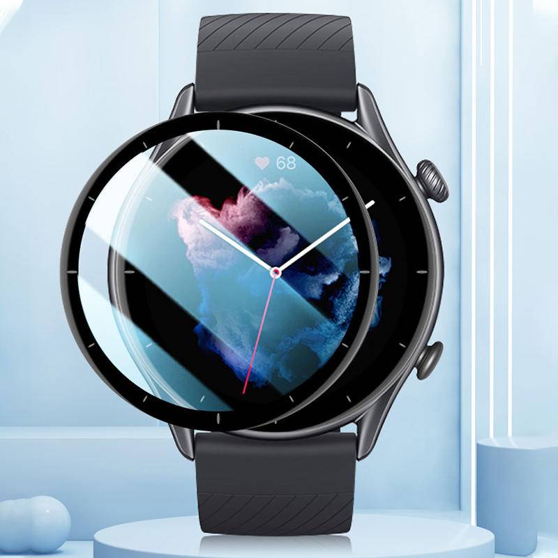 Miếng Dán Viền Cong Bảo Vệ Màn Hình Đồng Hồ Huawei Magic 2 Watch 3 Pro 46mm Huawei GT2 GT3 Pro 46mm Bằng Sợi Carbon