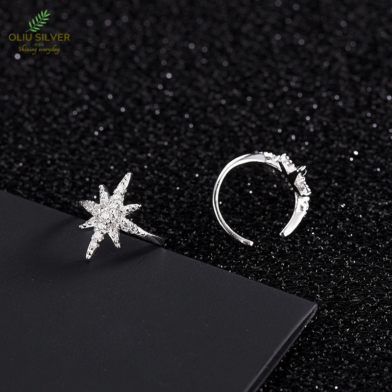 Bông Tai Bạc S925 Ear Cuff Kẹp Vành Simply Star Trẻ Trung Cá Tính | Khuyên Tai Nữ Trang Sức Bạc Thời Trang