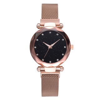 Đồng hồ analog máy quartz dây lưới