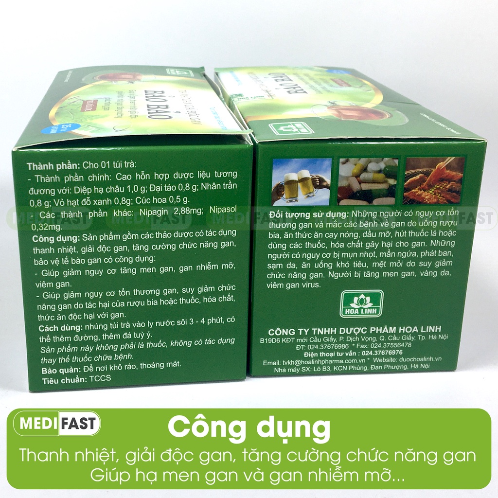 Trà Bảo Bảo - Giúp bổ gan, thanh nhiệt, giải độc, giải khát, mát gan, tăng cường chức năng gan