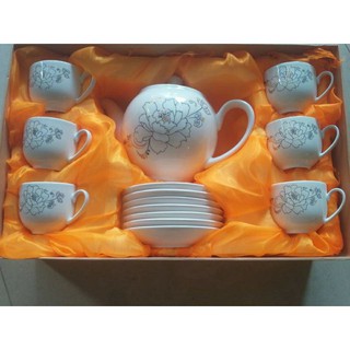 Bộ ấm chén kiểu dáng hàn quốc, sang chảnh