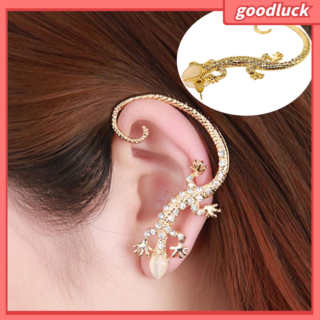 1 Khuyên Vành Tai Hình Thằn Lằn Đính Đá Cho Nữ