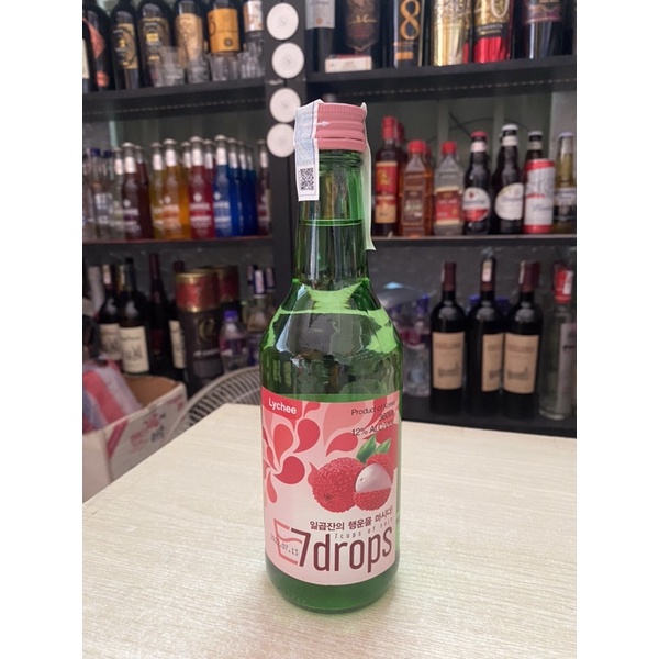 Soju Hàn Quốc 7DROPS Lychee 360ml- Vị Vải