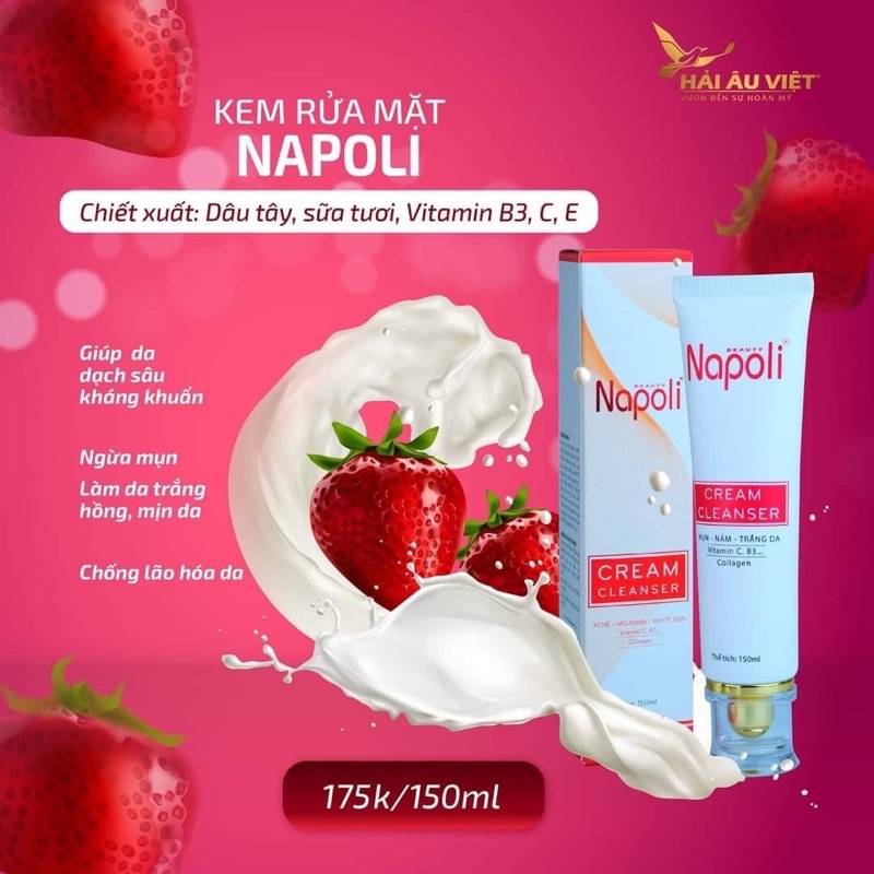 💥𝐂𝐎𝐌𝐁𝐎 TRẮNG DA 𝐇𝐀̉𝐈 𝐀̂𝐔 𝐕𝐈𝐄̣̂𝐓💥NOÃN THỰC VẬT+SỮA RỬA MẶT+KEM FACE NAPOLI