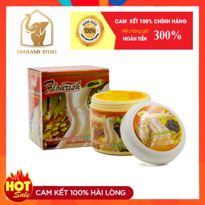 KEM MASSAGE TAN MỠ BỤNG GỪNG ỚT FLOURISH THÁI LAN 500ML