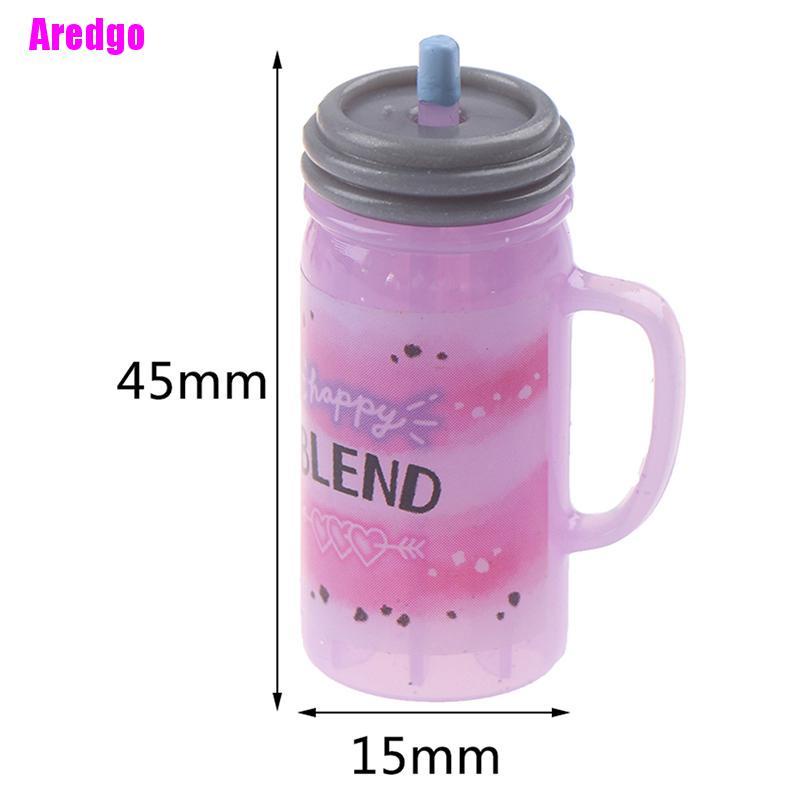Set 3 mô hình chai nước ép trang trí nhà búp bê tỉ lệ 1:12