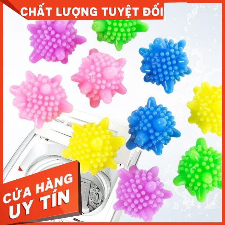 [Ảnh Thật+Video][Loại 1]QUẢ CẦU GAI ION GIẶT QUẦN ÁO  hỗ trợ làm phẳng quần áo