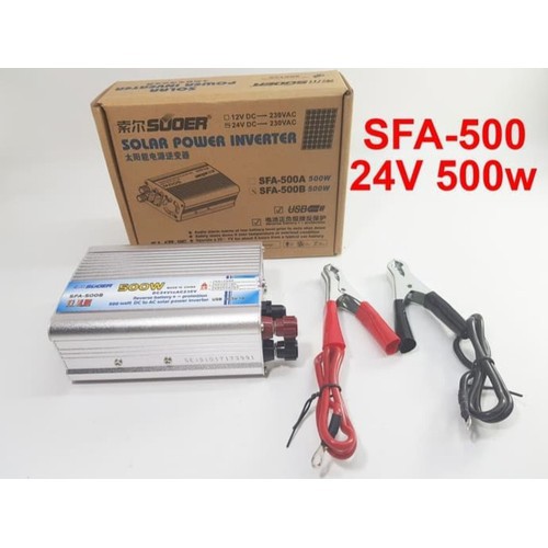 [Mã 44ELSALE2 giảm 7% đơn 300K] Bộ đổi điện 500W 24V sang 220V chống ngược cực - SFA-500B