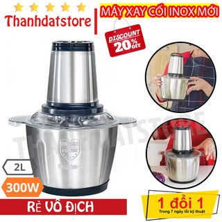 💥SALE 50%💥 Máy Xay Thịt Xay Thực Phẩm Cối Inox 4 Lưỡi Đa Năng - Xay Tỏi Ớt Bảo Hành 6 Tháng