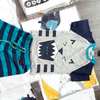 Bộ cotton cá mập cho bé trai