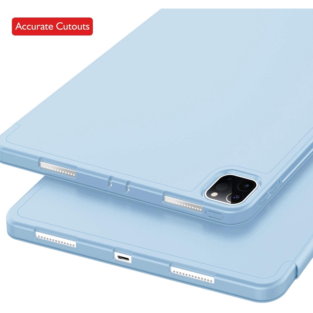 Ốp Máy Tính Bảng Có Khay Đựng Bút Cho ipad gen 8 7 6 5 air 2 1 9.7 pro 12.9 2021 mini 6 8.3 ipad 9th 10.2 pro 11 2020 pro 10.5