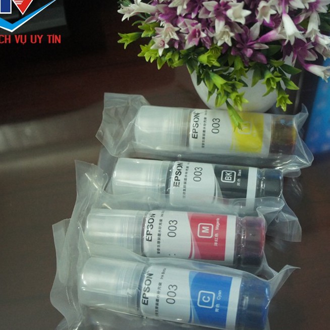 ☘️Bộ mực in 4 màu 003 cho máy in Epson L1110/ L3110/ L3150/ L4150/ L1110 mực nhập khẩu