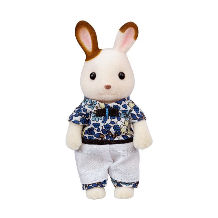 Đồ Chơi Sylvanian Families Cặp Đôi Thỏ Chocolate Thời Trang Khu Vườn Hoa Floral Garden Dress Up Couple