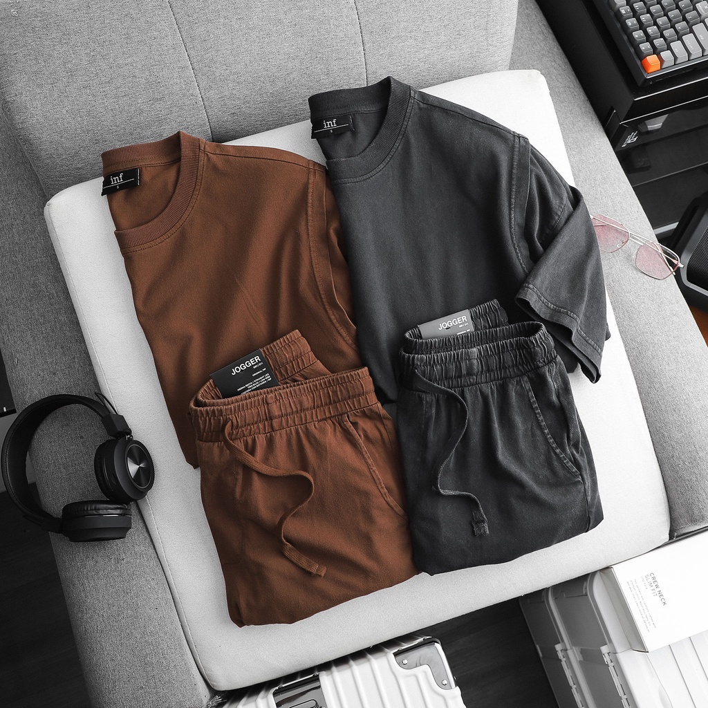 Set Bộ Nam INF Essential Wash C2 , Chất Thun Cotton Co Giãn , SB000891,SOMEHOW